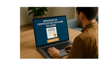 demande de certificat de coutume en ligne